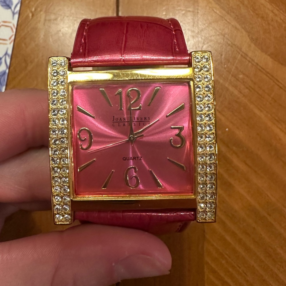 Joan Rivers Pink Watch